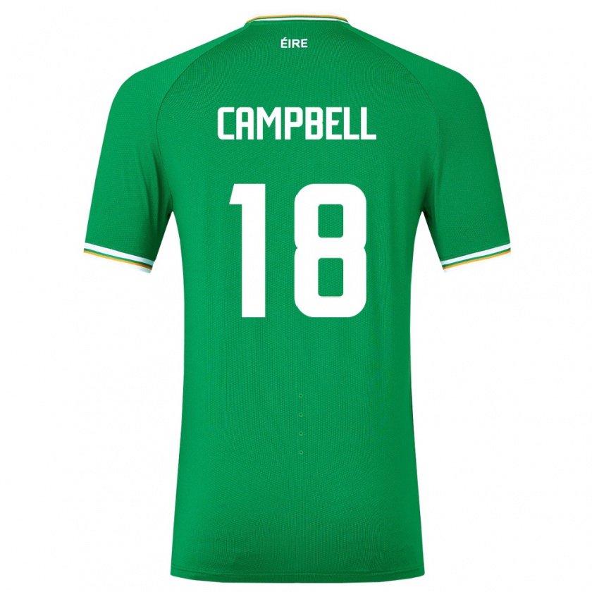 Kandiny Deti Írsko Megan Campbell #18 Zelená Dresy Hazai Csapatmez 24-26 Triĭká