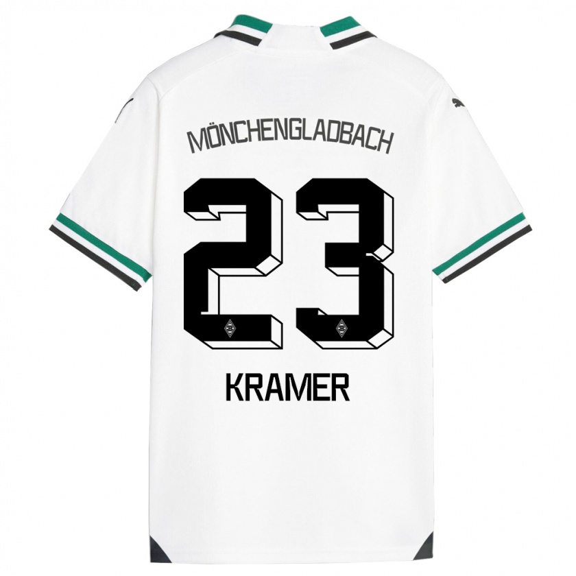 Kandiny Deti Christoph Kramer #23 Biela Zelená Dresy Hazai Csapatmez 2023/24 Triĭká