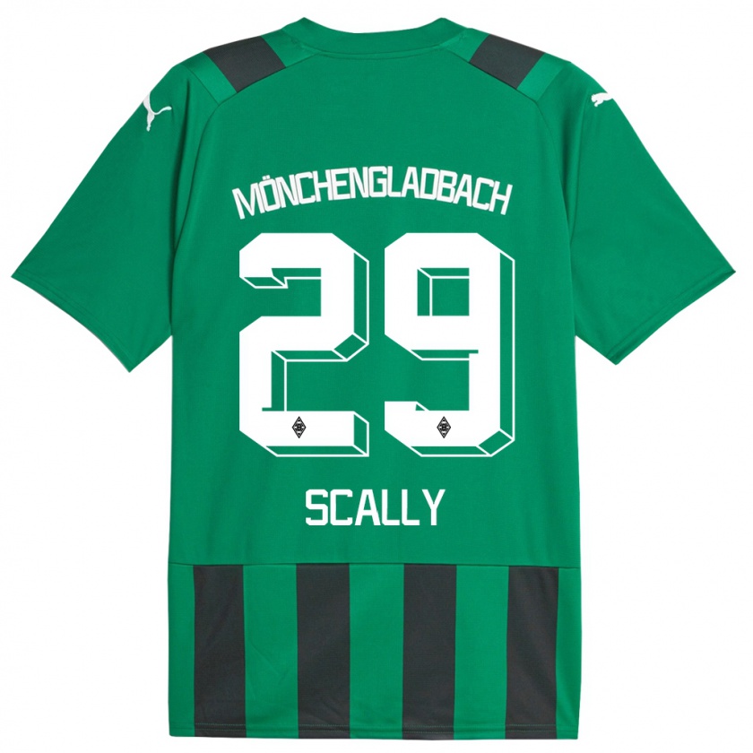 Kandiny Deti Joe Scally #29 Čierna Zelená Dresy Idegenbeli Csapatmez 2023/24 Triĭká