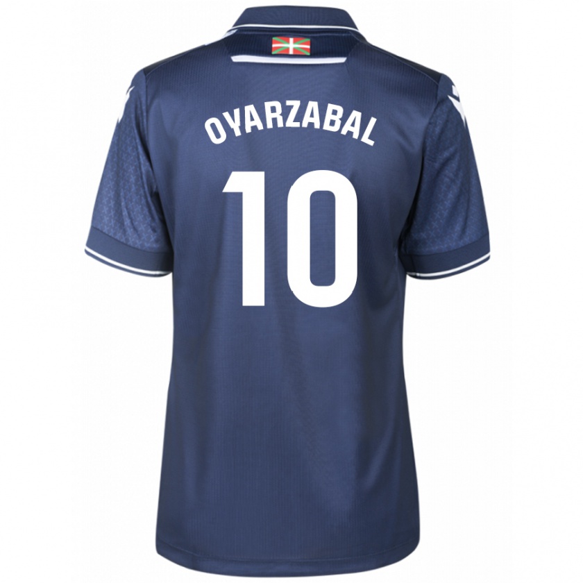 Kandiny Muži Mikel Oyarzabal #10 Námorníctvo Dresy Idegenbeli Csapatmez 2023/24 Triĭká