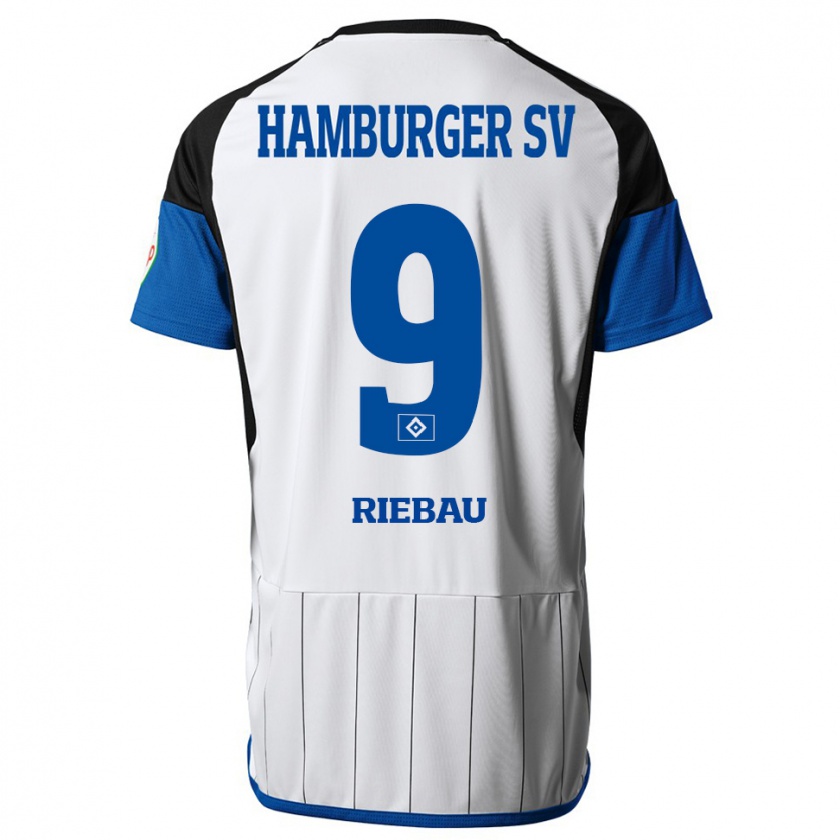 Kandiny Ženy Henry Riebau #9 Biely Dresy Hazai Csapatmez 2023/24 Triĭká