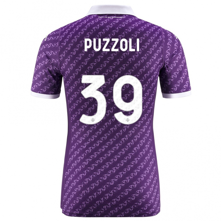 Kandiny Muži Giorgio Puzzoli #39 Fialový Dresy Hazai Csapatmez 2023/24 Triĭká