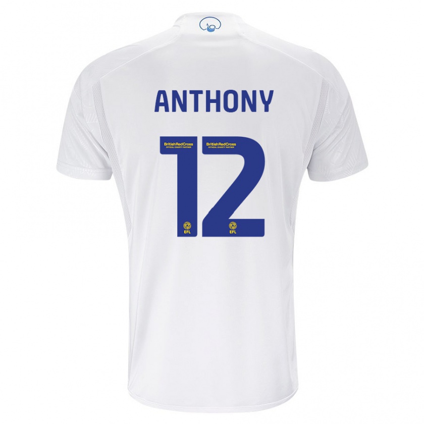 Kandiny Muži Jaidon Anthony #12 Biely Dresy Hazai Csapatmez 2023/24 Triĭká