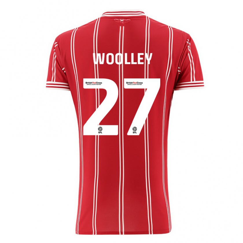 Kandiny Muži Jesse Woolley #27 Červená Dresy Hazai Csapatmez 2023/24 Triĭká