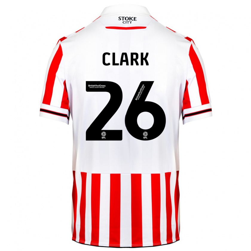 Kandiny Muži Ciaran Clark #26 Červená Biela Dresy Hazai Csapatmez 2023/24 Triĭká