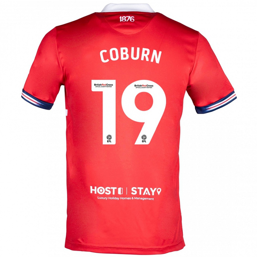 Kandiny Ženy Josh Coburn #19 Červená Dresy Hazai Csapatmez 2023/24 Triĭká