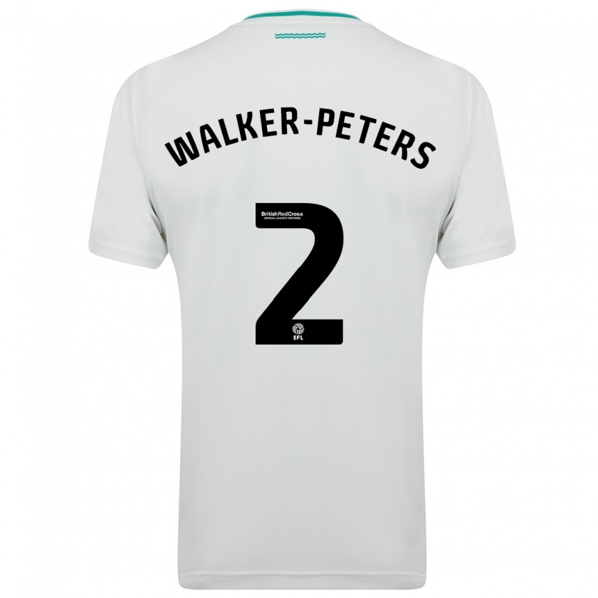 Kandiny Ženy Kyle Walker-Peters #2 Biely Dresy Idegenbeli Csapatmez 2023/24 Triĭká