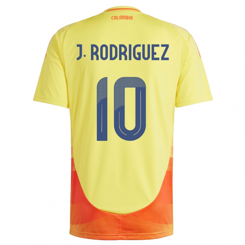 Kandiny Deti Kolumbia James Rodríguez #10 Žltá Dresy Hazai Csapatmez 24-26 Triĭká