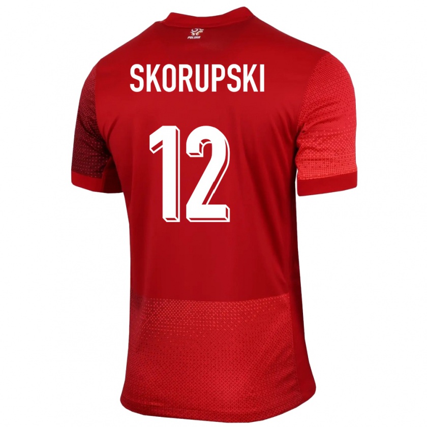 Kandiny Deti Poľsko Lukasz Skorupski #12 Červená Dresy Idegenbeli Csapatmez 24-26 Triĭká