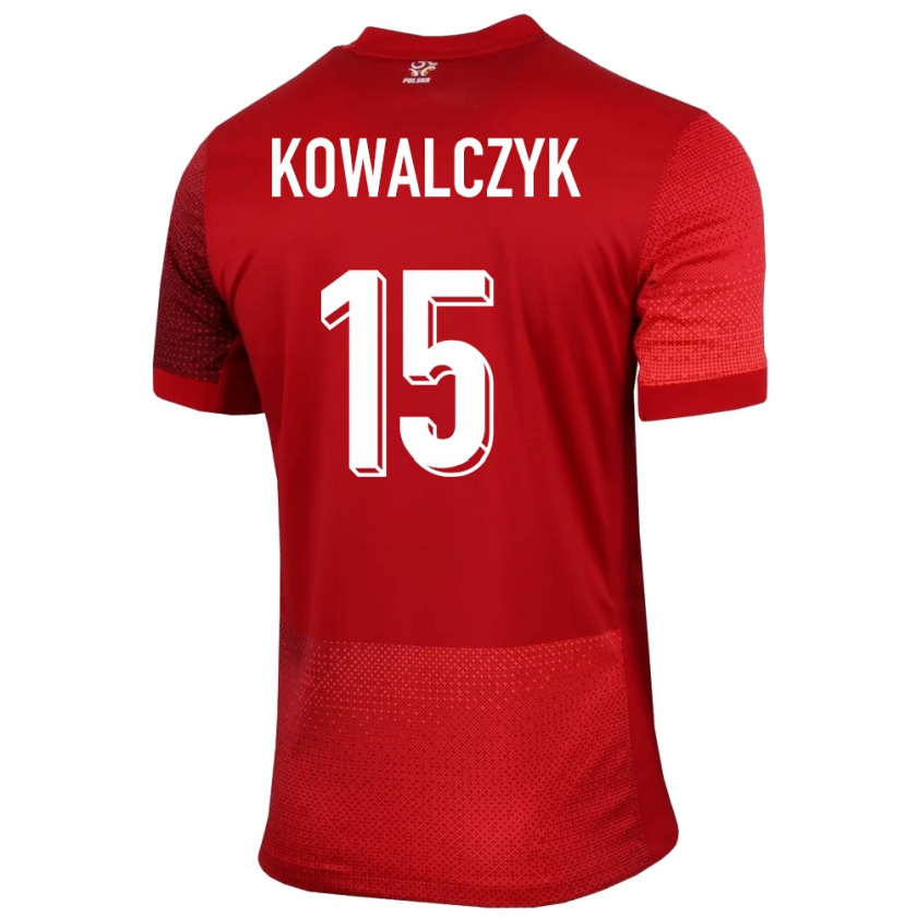 Kandiny Deti Poľsko Mateusz Kowalczyk #15 Červená Dresy Idegenbeli Csapatmez 24-26 Triĭká