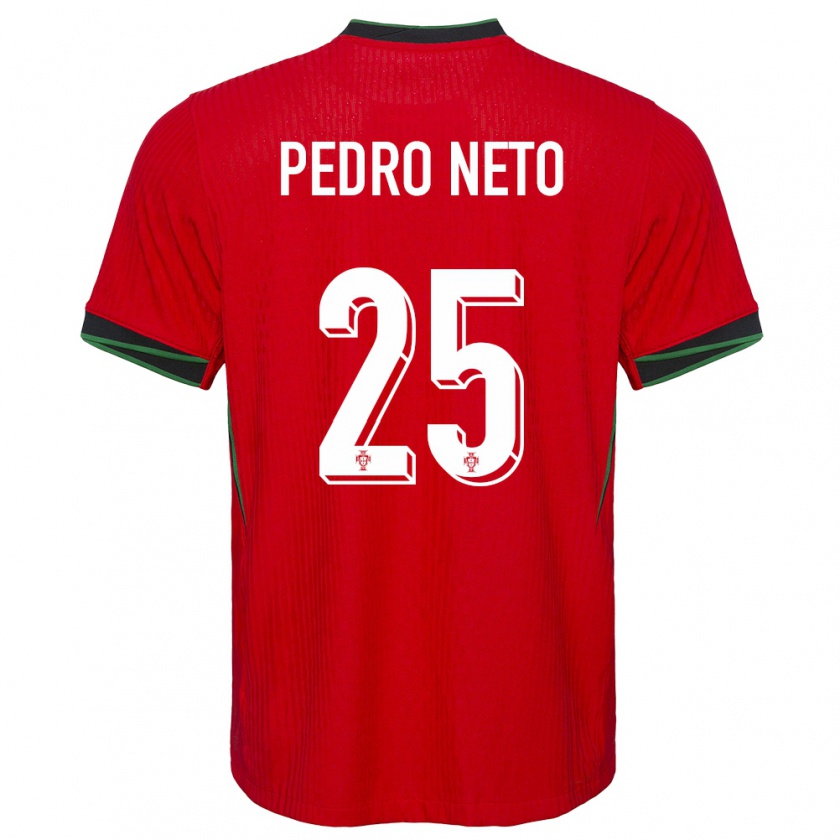 Kandiny Muži Portugalsko Pedro Neto #25 Červená Dresy Hazai Csapatmez 24-26 Triĭká