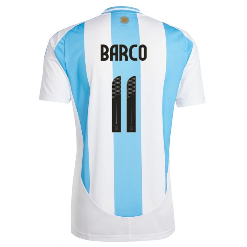Kandiny Muži Argentína Ezequiel Barco #11 Biela Modrá Dresy Hazai Csapatmez 24-26 Triĭká