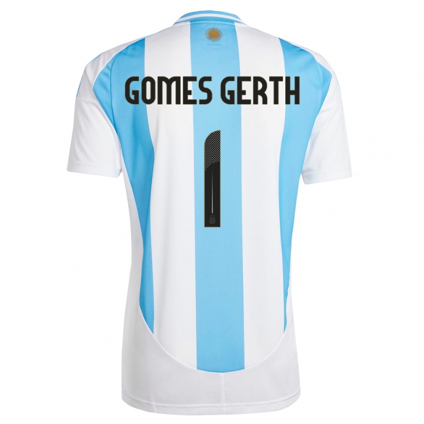 Kandiny Muži Argentína Federico Gomes Gerth #1 Biela Modrá Dresy Hazai Csapatmez 24-26 Triĭká