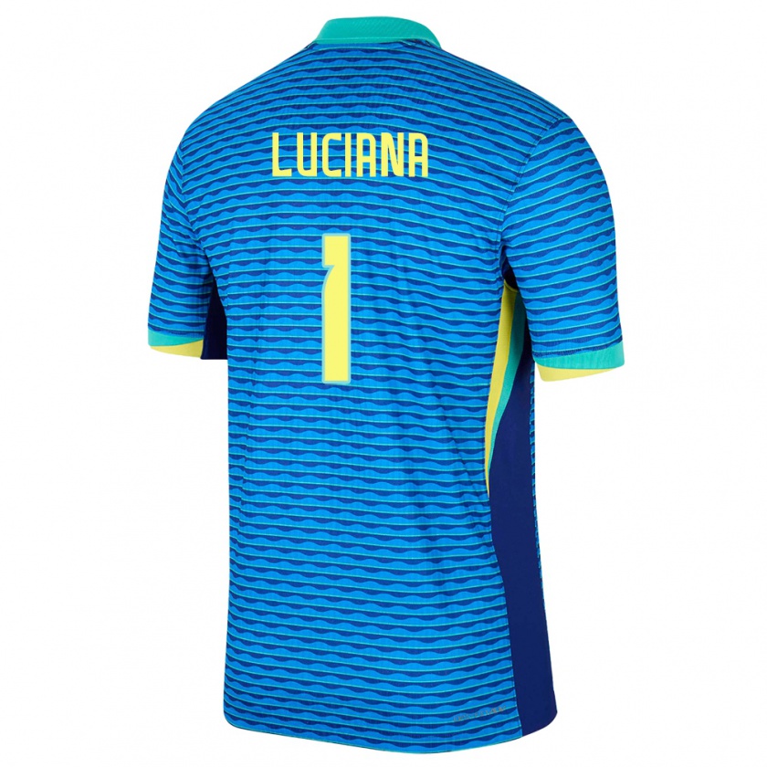 Kandiny Muži Brazília Luciana #1 Modrá Dresy Idegenbeli Csapatmez 24-26 Triĭká