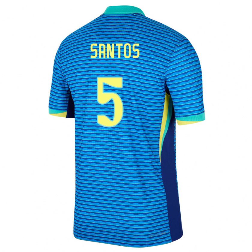 Kandiny Muži Brazília Andrey Santos #5 Modrá Dresy Idegenbeli Csapatmez 24-26 Triĭká