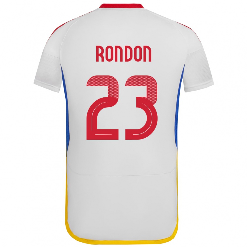 Kandiny Muži Venezuela Salomón Rondón #23 Biely Dresy Idegenbeli Csapatmez 24-26 Triĭká