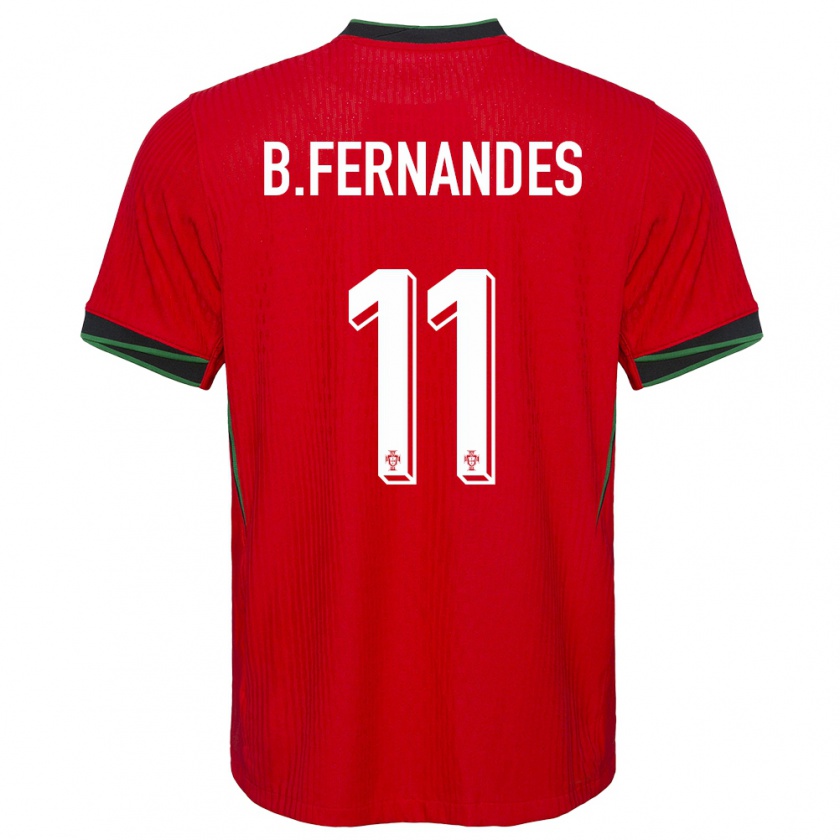 Kandiny Ženy Portugalsko Bruno Fernandes #11 Červená Dresy Hazai Csapatmez 24-26 Triĭká