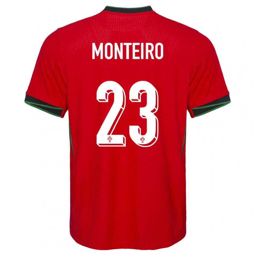 Kandiny Ženy Portugalsko David Monteiro #23 Červená Dresy Hazai Csapatmez 24-26 Triĭká