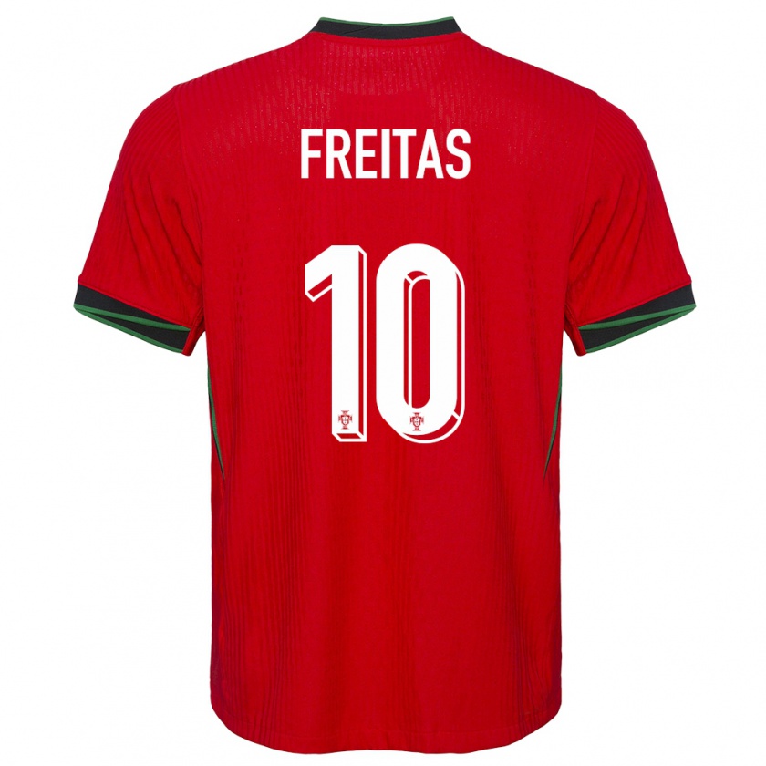 Kandiny Ženy Portugalsko Tiago Freitas #10 Červená Dresy Hazai Csapatmez 24-26 Triĭká