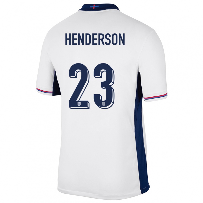 Kandiny Ženy Anglicko Dean Henderson #23 Biely Dresy Hazai Csapatmez 24-26 Triĭká