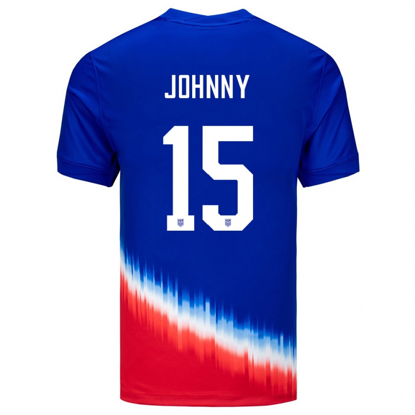 Kandiny Ženy Americké Johnny #15 Modrá Dresy Idegenbeli Csapatmez 24-26 Triĭká