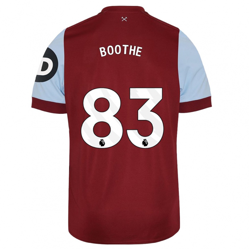 Kandiny Deti Sebastian Boothe #83 Maroon Dresy Hazai Csapatmez 2023/24 Triĭká