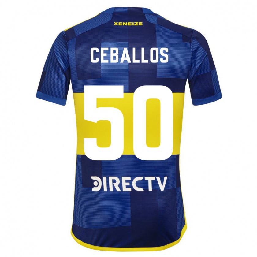 Kandiny Deti Julián Ceballos #50 Modrá Žltá Dresy Hazai Csapatmez 2024/25 Triĭká