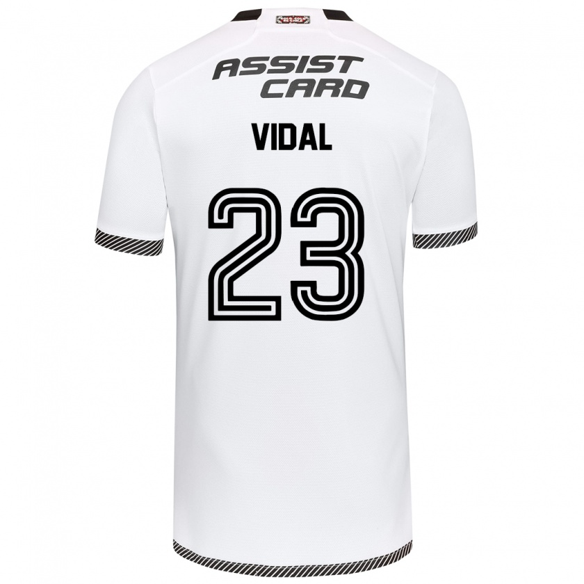 Kandiny Deti Arturo Vidal #23 Biely Čierny Dresy Hazai Csapatmez 2024/25 Triĭká