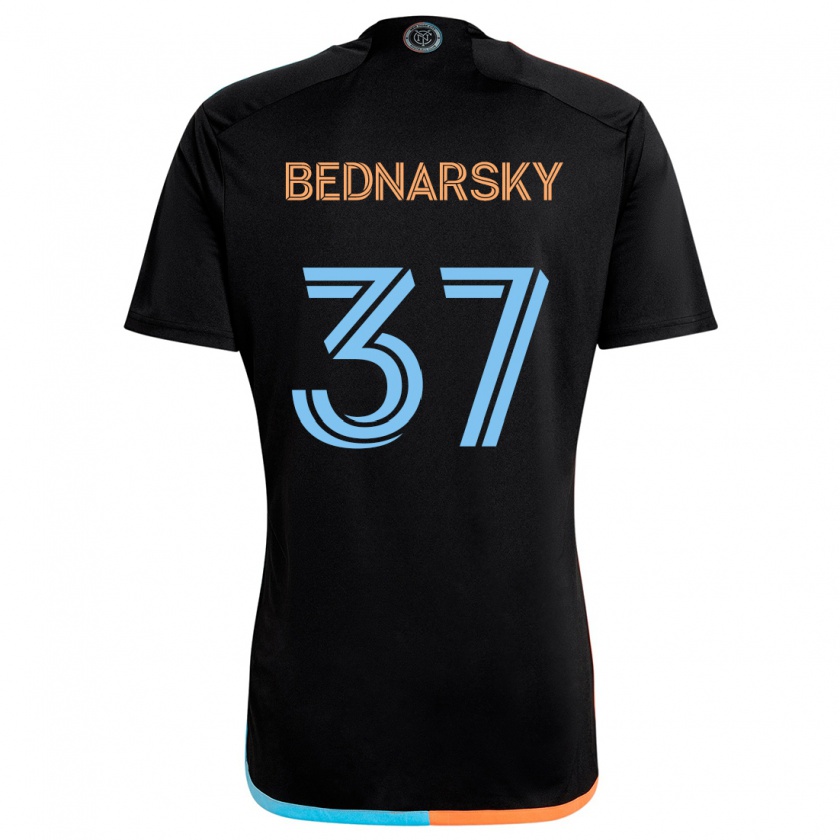 Kandiny Deti Stevo Bednarsky #37 Čierna Oranžová Modrá Dresy Idegenbeli Csapatmez 2024/25 Triĭká