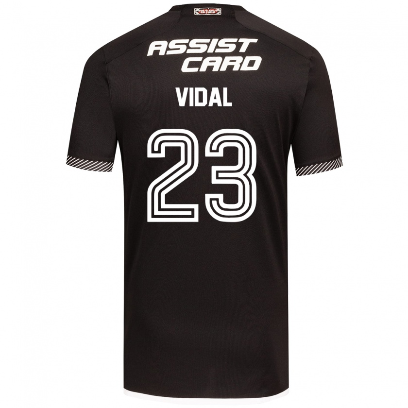 Kandiny Deti Arturo Vidal #23 Čierna Biela Dresy Idegenbeli Csapatmez 2024/25 Triĭká