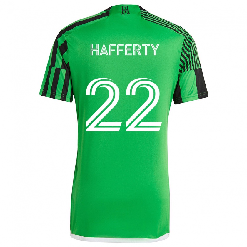 Kandiny Muži Joe Hafferty #22 Zelená Čierna Dresy Hazai Csapatmez 2024/25 Triĭká