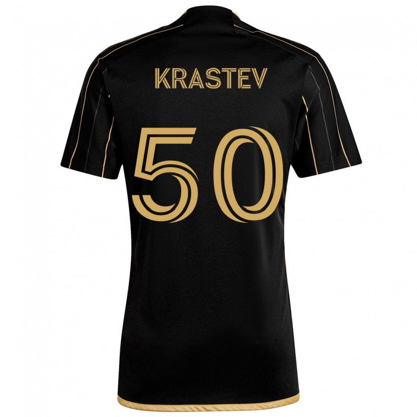 Kandiny Ženy Filip Krastev #50 Čierne Zlato Dresy Hazai Csapatmez 2024/25 Triĭká