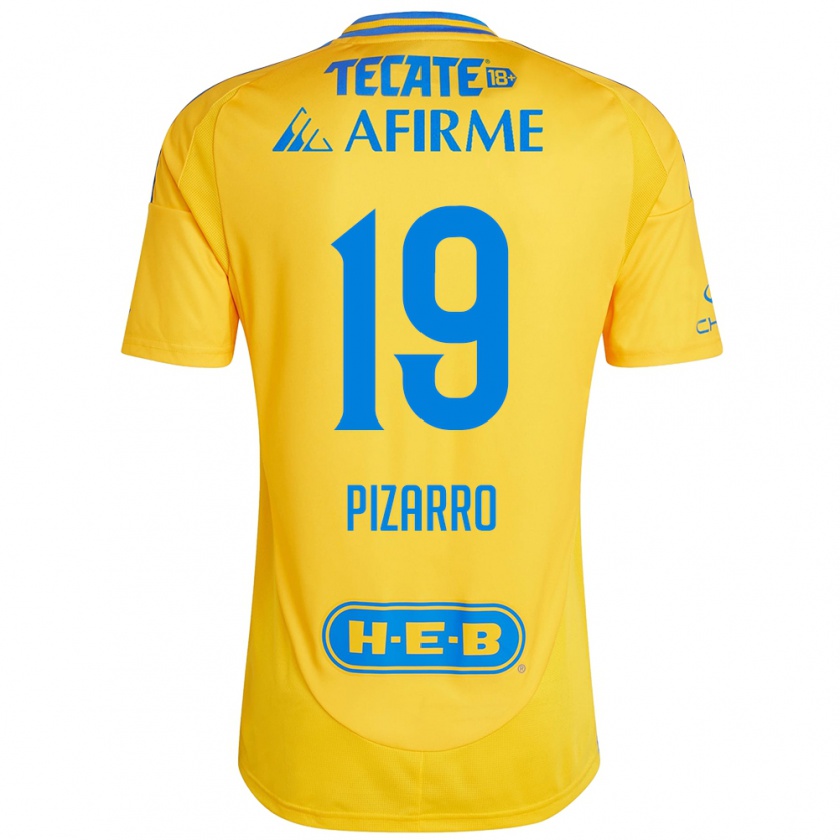 Kandiny Deti Guido Pizarro #19 Zlato Žltá Dresy Hazai Csapatmez 2024/25 Triĭká