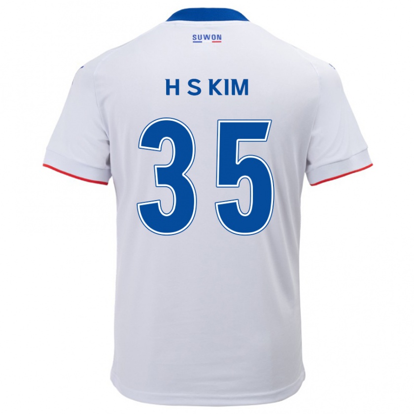 Kandiny Deti Seung-Hyun Kim #35 Biela Modrá Dresy Idegenbeli Csapatmez 2024/25 Triĭká