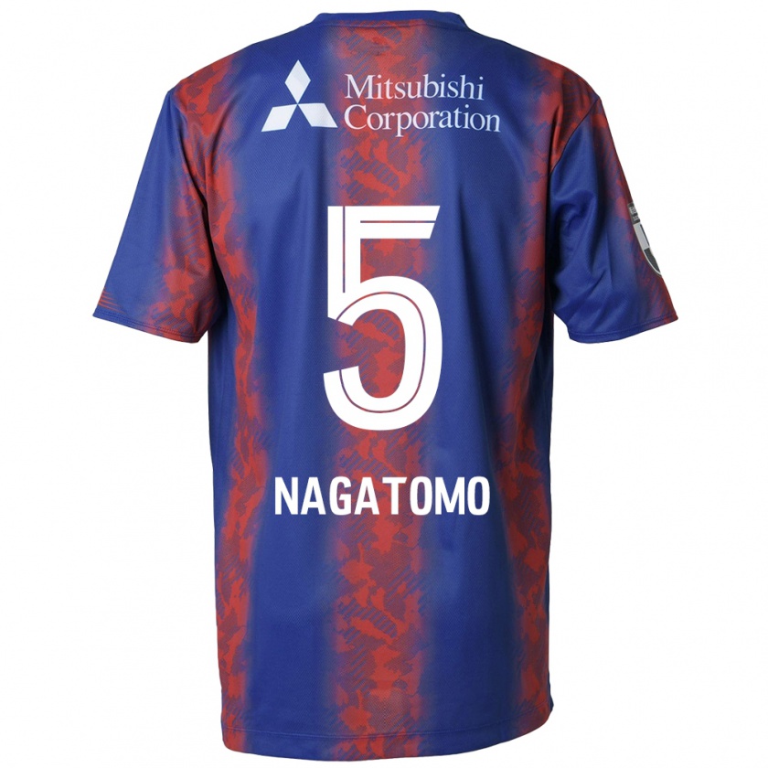 Kandiny Ženy Yuto Nagatomo #5 Modrá Červená Dresy Hazai Csapatmez 2024/25 Triĭká