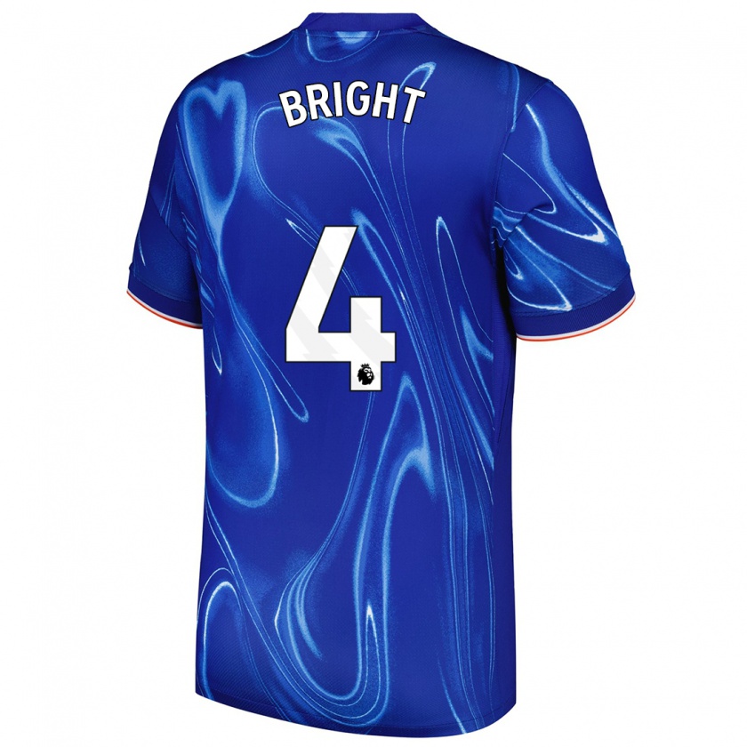 Kandiny Deti Millie Bright #4 Modrá Biela Dresy Hazai Csapatmez 2024/25 Triĭká