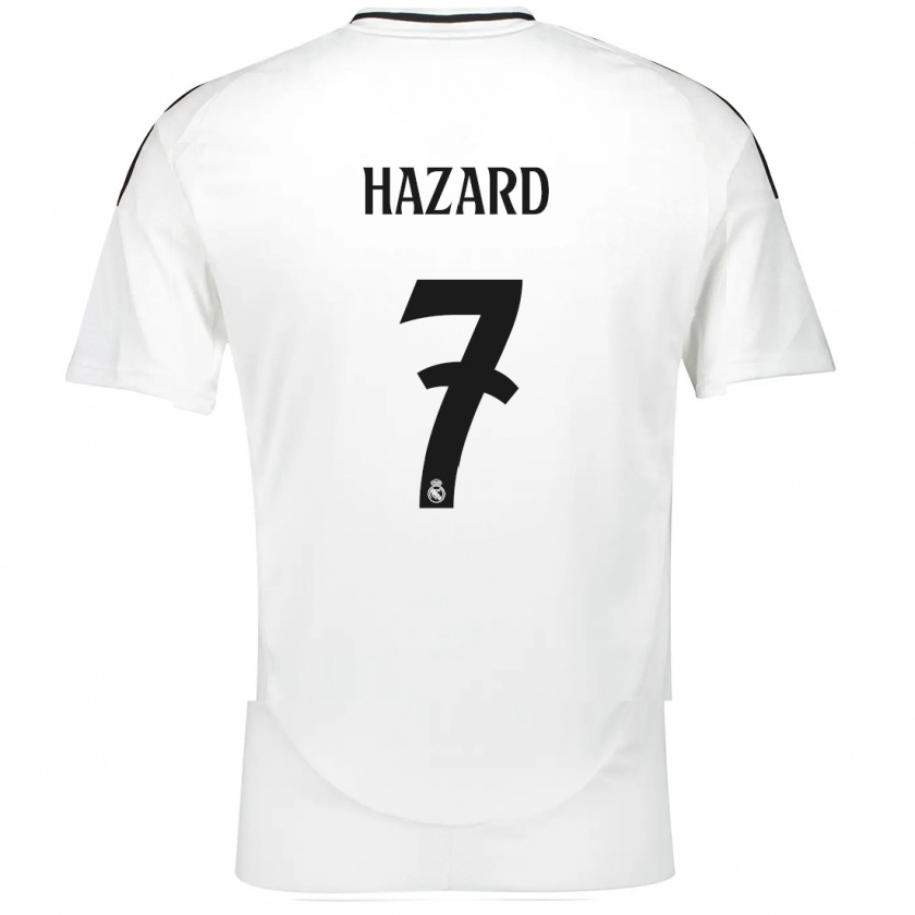 Kandiny Deti Eden Hazard #7 Biela Dresy Hazai Csapatmez 2024/25 Triĭká