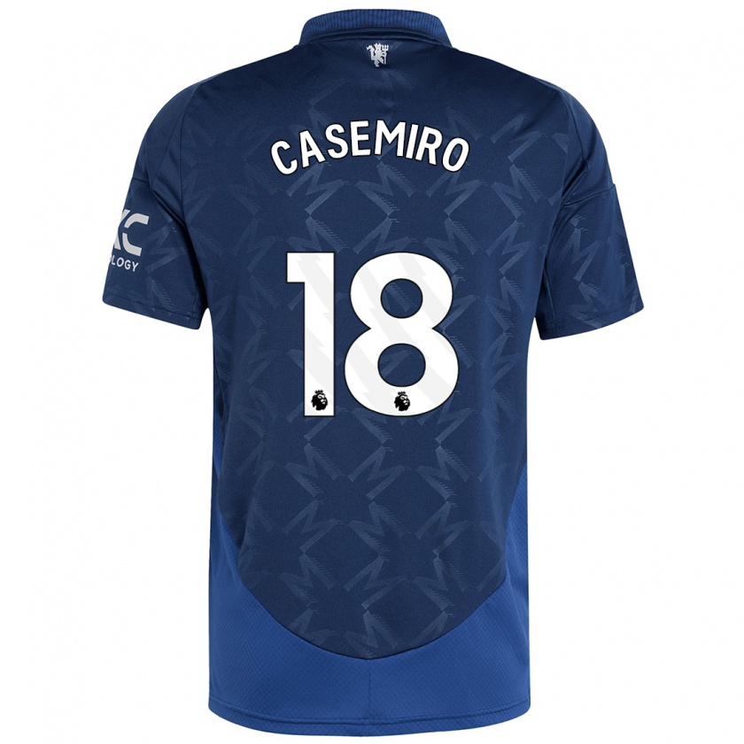 Kandiny Deti Casemiro #18 Indigo Dresy Idegenbeli Csapatmez 2024/25 Triĭká