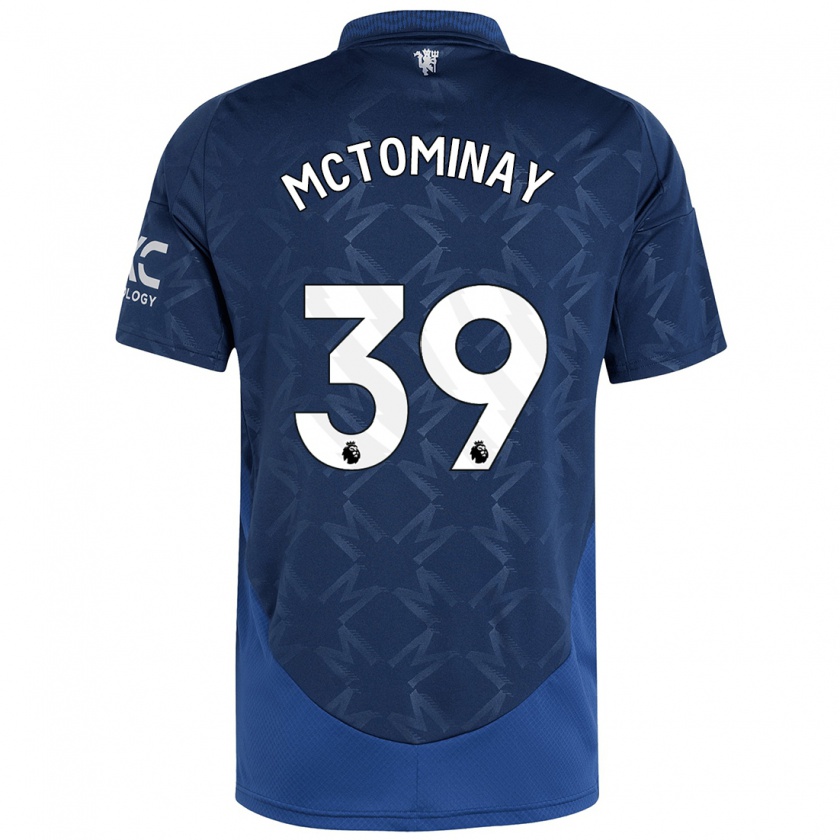 Kandiny Deti Scott Mctominay #39 Indigo Dresy Idegenbeli Csapatmez 2024/25 Triĭká