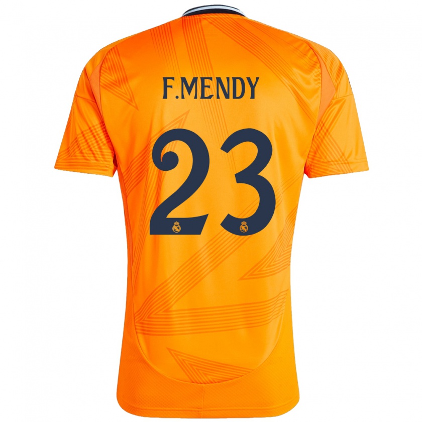 Kandiny Deti Ferland Mendy #23 Oranžová Dresy Idegenbeli Csapatmez 2024/25 Triĭká