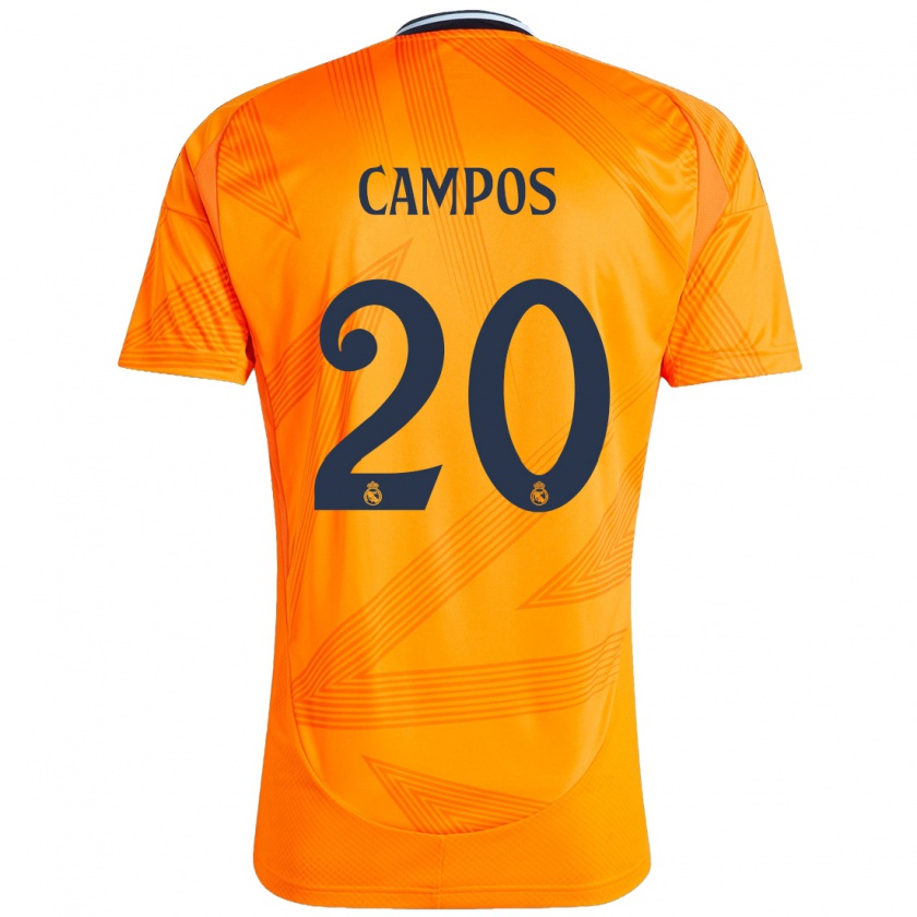 Kandiny Deti Andrés Campos #20 Oranžová Dresy Idegenbeli Csapatmez 2024/25 Triĭká