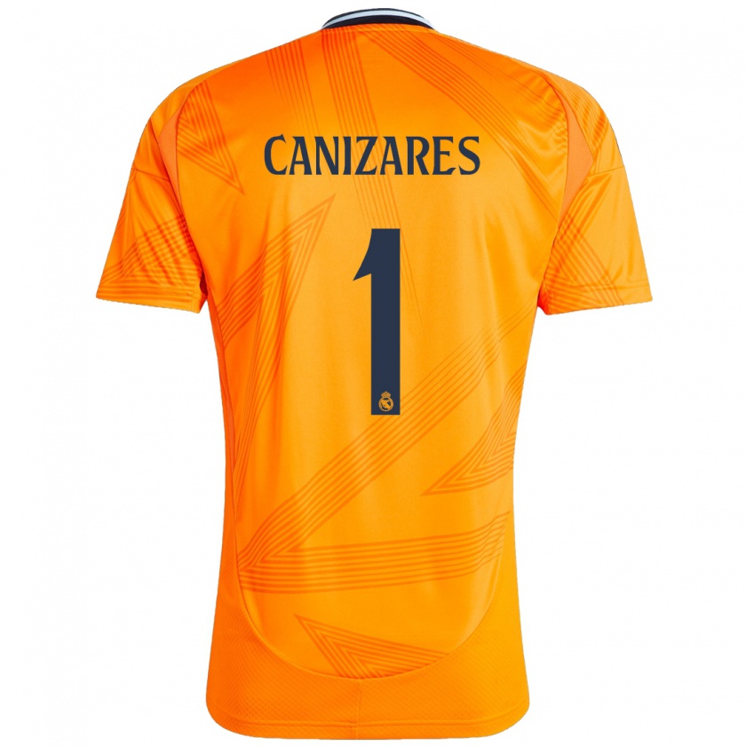 Kandiny Deti Lucas Cañizares #1 Oranžová Dresy Idegenbeli Csapatmez 2024/25 Triĭká