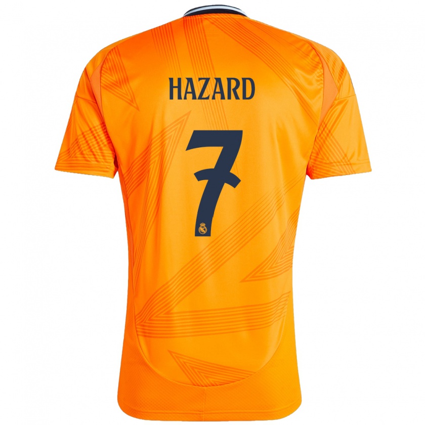 Kandiny Deti Eden Hazard #7 Oranžová Dresy Idegenbeli Csapatmez 2024/25 Triĭká