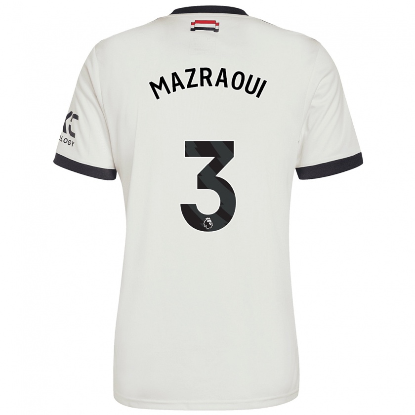 Kandiny Deti Noussair Mazraoui #3 Off White Dresy Tretia Csapatmez 2024/25 Triĭká