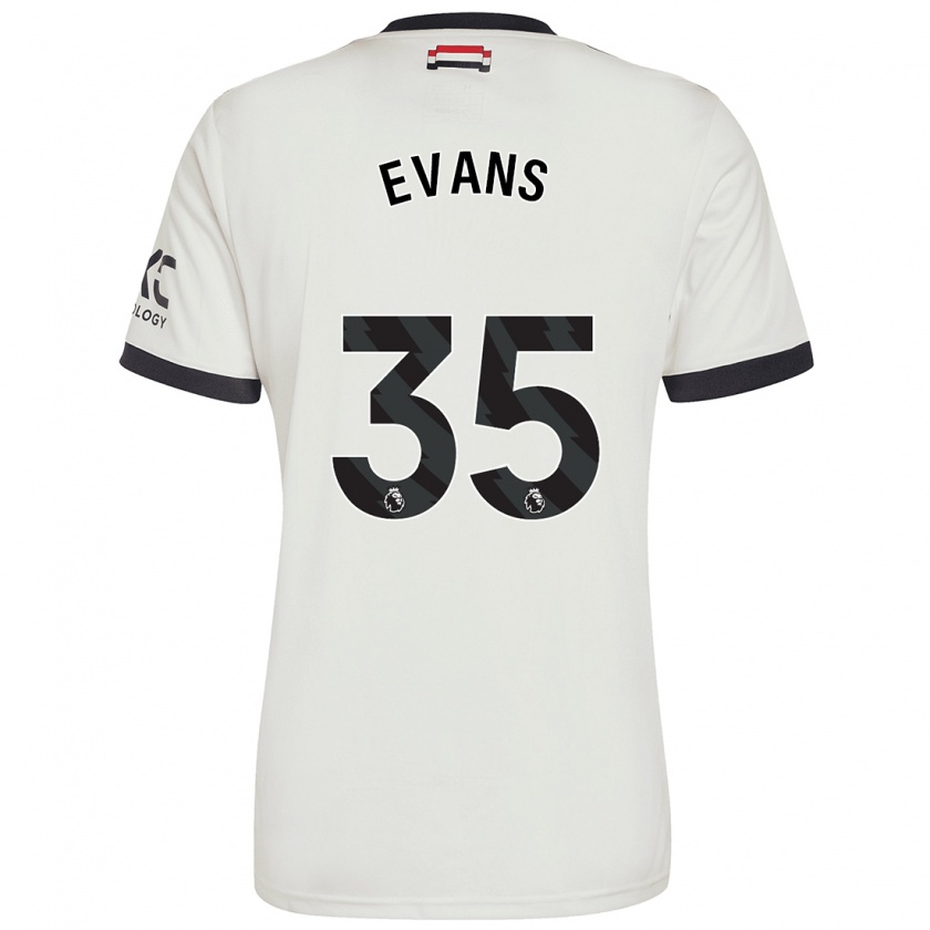 Kandiny Deti Jonny Evans #35 Off White Dresy Tretia Csapatmez 2024/25 Triĭká