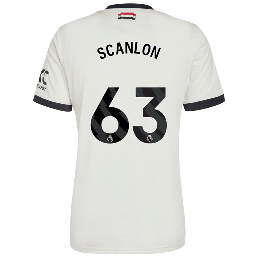 Kandiny Deti James Scanlon #63 Off White Dresy Tretia Csapatmez 2024/25 Triĭká