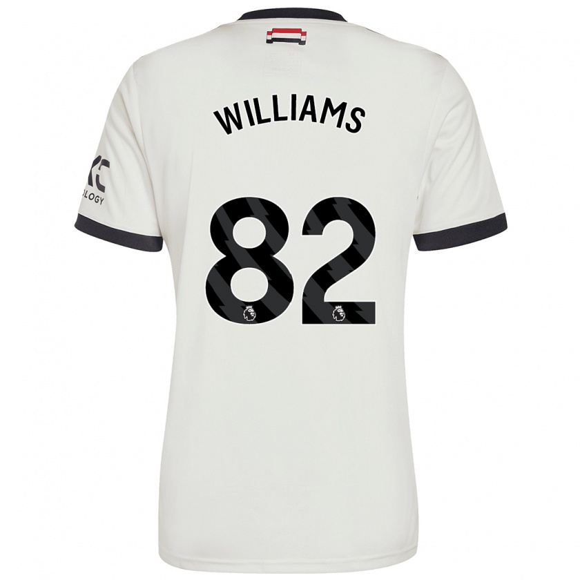 Kandiny Deti Ethan Williams #82 Off White Dresy Tretia Csapatmez 2024/25 Triĭká