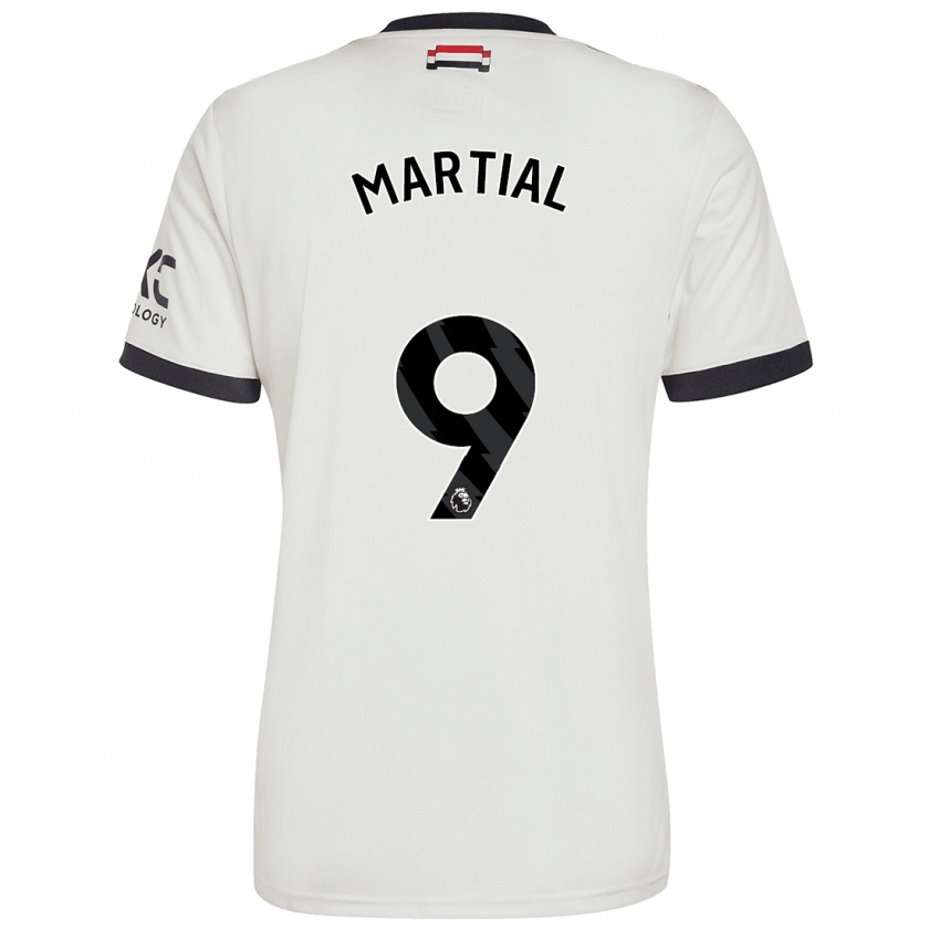 Kandiny Deti Anthony Martial #9 Off White Dresy Tretia Csapatmez 2024/25 Triĭká