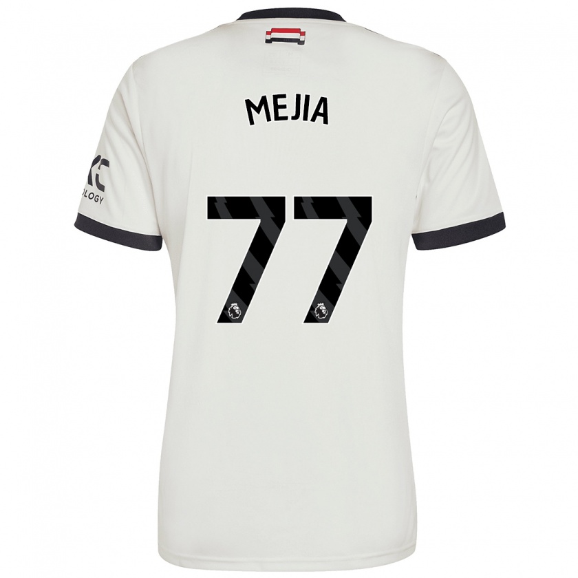 Kandiny Deti Mateo Mejia #77 Off White Dresy Tretia Csapatmez 2024/25 Triĭká