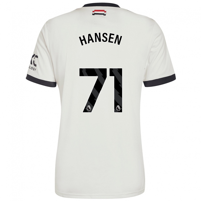 Kandiny Deti Isak Hansen-Aaroen #71 Off White Dresy Tretia Csapatmez 2024/25 Triĭká